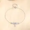 Colar de Prata de Lei S999 Gota de Trigo para Mulheres, Corrente de Clavícula Simples Elegante de Luxo Leve de Nicho, Presente para Namorada