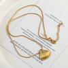 Fiebre de blogueros de Corea del Sur con collar de textura de concha a la moda, cadena para la clavícula para mujer, collar sencillo, tendencia de moda