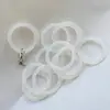 Fecho lagosta anel de o-ring de silicone alcance anel de borracha de silicone colorido ecológico anel de ornamento de chave anti-perda luminoso personalizado