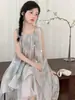 Vestido de Verano sin Mangas para Niñas 2026 Ropa Infantil Vestido de Princesa Elegante para Niñas Vestido Asimétrico Elegante