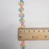Suministro Listo de Encaje Bordado Soluble en Agua de 1.2 cm, Girasoles Coloridos, Ropa para Niños, Textiles para el Hogar, Accesorios para el Cabello, Accesorios de Manualidades