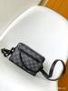 26 Años m L Bolso para Hombre, Bolso para Mujer, Bolso Cruzado de un Solo Hombro, Bolso para Cámara Tres en Uno, Bolso de Mano, Cuero Genuino, Versátil, Retro