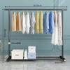 Tendedero Simple de Piso Colgador Vertical Dormitorio Estante de Balcón Interior Plegable para el Hogar