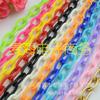 8089-DIY accesorios de joyería hechos a mano collar pulsera individual 40cm de largo plástico acrílico 8*13mm cadena cerrada
