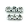 Tuerca de seguridad hexagonal de metal galvanizado, Tuerca autoblocante, Tuerca antivibración M4M5M6M8M10M12M16