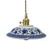 Novo Lustre Americano Transfronteiriço de Latão e Cerâmica, Simples e Elegante para Pousadas, Entradas, Balcões de Bar, Cabeceiras de Cama e Lojas de Roupas