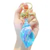 Llavero de Concha Chapada en Color Colgante para Coche Bolso Mochila Decoración de San Valentín Máquina de Peluches Venta al por Mayor Transfronterizo