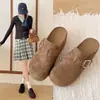 Nuevas sandalias tipo chancla con hebilla 2026 para mujer, con suela gruesa y diseño bohemio, perfectas para primavera y otoño