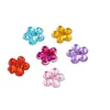 Flor de Ameixa Acrílica 7mm Fundo Banhado em Acrílico Gesso Fundo Plano Diamante DIY Joias Acessórios de Cabelo