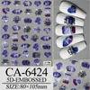 2025 Nueva Calcomanía para Uñas 5D Estampada Estéreo Dibujos Animados Animal Pequeño Flor de Amor Mariposa Adhesivo para Uñas Adhesivo