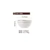Cuenco de Arroz de Porcelana Ósea Jingdezhen, Modelo Nuevo para Uso Doméstico, Vajilla de Hotel, Cuenco con Borde Dorado, Apto para Microondas, Vajilla Duradera de Alta Temperatura