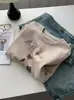 Camiseta de Manga Corta con Cuello Redondo, Algodón de Fibra Larga Cepillado, Doble Técnica Bordada y Estampada para Mujer, Top Versátil Holgado de Primavera, Estilo Coreano