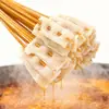 Espetinhos Produzidos Comercialmente para Teppanyaki, Tripa Vegetariana de Konjac Frita e Grelhada, Espetinhos Portáteis, Barraca de Mercado Noturno Ingredientes Semi-Prontos