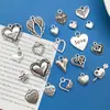 Amazon Mezcla 20 Colgante de Amor Etiqueta de Corazón Retro Accesorios de Aleación Collar Pulsera Colgante de Joyería con Forma de Corazón