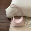 Bolsa Tote Grande de Hombro Cruzado de Color Sólido, Ligera, Estilo Coreano Simple, Tendencia Nicho, Nueva para Primavera 2026
