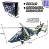 Ornamento de Modelo de Aeronave Su-35S 4 Peças Brinquedo de Montagem de Simulação F-22 Su-57 Caça-Bombardeiro D Xujia Modelo de Aeronave Militar
