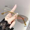 Óculos que mudam de cor sensíveis à luz estilo europeu e americano transfronteiriços armação de metal olho de gato moda masculina e feminina óculos anti-luz azul para miopia