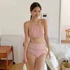 Traje de baño para niña, talla pequeña, ajustado, adelgazante, de alta gama, tela especial, con abertura, cintura alta, que cubre el abdomen, traje de baño para mujer