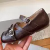 Zapatos Mary Jane para niños de estilo vintage con punta cuadrada, zapatos de princesa para niñas, zapatos de una sola suela blandos y poco profundos para niñas