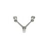 Peça Garra Tipo 220 para Parede Cortina de Vidro com Apoio Pontual, Conector, Base de Peça de Fixação, Peça Garra de Aço Inoxidável 316/304/202