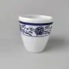 Caiyue Melamina Azul y Blanco Porcelana Vajilla Juego de Cuatro Piezas Imitación Porcelana Hotel Comercial Especial Bol para Sopa Bol para Arroz Taza Platillo Cuchara Vajilla