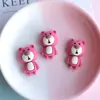 Sapato de Furos Urso Morango Desenho Animado Adesivo de Geladeira Acessórios de Resina Material DIY Decoração de Coração Capa de Celular com Furos