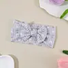 Accesorios Nuevos para el Cabello de Niños Transfronterizos Diadema con Lazo Estampado de Conejo para Bebé Diadema Elástica de Nailon para Bebé Venta al por Mayor