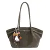 Bolso Tote Estilo Coreano Nuevo Retro Mate de Gran Capacidad para Uso Diario, Bolso Casual Simple de Alto Valor para Mujer