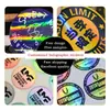 Adesivos de Vinil Holográficos Personalizados de Anime para Laptop - Adesivo Permanente à Prova d'Água Moldura de Foto Artesanato & Cera