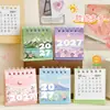 Calendário de Mesa com Pintura a Óleo Original Sensação de Alto Padrão Ornamento de Mesa Pequeno Calendário Presente de Recompensa para Estudantes Pequeno Presente 2027 Pequeno Calendário de Mesa