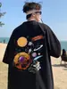 Camisetas de Manga Curta para Alunos do Ensino Fundamental para Meninos e Crianças Maiores no Verão, Camisas de Manga Meia-Manga 100% Algodão para Alunos do Ensino Médio, Camisas Modernas de Manga Três Quartos com Desenhos