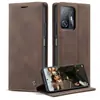 Funda para Teléfono Móvil Adecuada para Xiaomi 12Pro Xiaomi10T Anticaída Redmi Note11 Funda de Cuero con Ranura para Tarjetas y Soporte de Escritorio