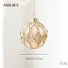 Bola de Color Champaña de 8 cm de Gama Alta Lujo Accesible Polvo Pegajoso Polvo Dorado Bola Electrochapada Decoración para Árbol de Navidad Colgante Decoración Colgante Bola Colgante