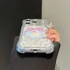 Adecuado para Apple 17PROMAX, funda para iPhone18 con agujeros finos, corazón floral, lazo, oso, niña, cuatro esquinas anticaída