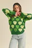 Novo Suéter de Tricô com Gola Redonda da Amazon para Mulheres no Outono Estilo Preguiçoso Estilo Coreano Tricô de Celebridade da Internet Tricô Jaqueta