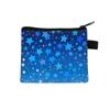 Nova Bolsa de Moedas Planeta Espacial para Crianças Estudantes Masculinos e Femininos Bolsa de Cartão Estampada Bolsa de Moda Portátil Atacado Transfronteiriço