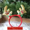 Decorações de Natal Novas de 2024 Headband de Sino Grampo de Cabelo Tiara de Galhos de Natal Fivela de Cabelo Festa de Feriado