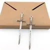 Accesorios para Joyería de Aleación DIY Espadas y Dagas de Plata Retro del Tíbet 6 Estilos de Accesorios para Espada Larga Cosplay Espadas Occidentales