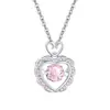Collar de Plata de Ley S925 Corazón Palpitante Corazón Palpitante Femenino Lujo Accesible Nicho Cadena para Clavícula Corazón Palpitante Regalo de Navidad