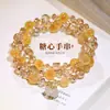 Pulsera de Calabaza de Cristal de Ágata Corazón de Azúcar Verde para Mujer, Nuevo Estilo Chino, Lujo Ligero, Sensación de Alta Gama, Joyería de Mano Exquisita de Nicho