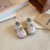 Zapatos de salón sencillos estilo coreano para niñas, boca poco profunda, nuevos para Primavera y Otoño 2026, suela suave, lazo, Mary Jane, estilo princesa, zapatos de cuero de moda