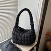 Bolso Nube 2025 Verano Nuevo para Mujer Moderno Casual Gran Capacidad Moda Casual Bolso Dumpling Plisado de Axila Bolso Grande