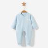 Macacão de Bebê Primavera, Outono e Inverno Recém-Nascido Masculino e Feminino Algodão Puro Quente para Usar por Baixo Pijama Macacão Aberto Roupas de Bebê