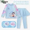 Nuevo Traje de Baño Zootopia Judy para Niñas, Dos Piezas con Mangas Largas y Pantalones Largos, Protección Solar, Secado Rápido, Conjunto de Ropa de Baño para Niñas