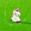 Mini Terrario de Musgo de Unicornio Decoración Muñeca Linda Figura Mini Dibujos Animados de Anime Unicornio Realista