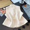 Garantía de Calidad Seda Real Reductor de Edad Madre Nuevo Estilo Chino Estilo Nacional Nuevo Estilo Botón de Rana Cuello Alto Chaleco Retro Chaleco Mujer Primavera Otoño