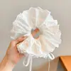 Scrunchie Jumbo de Satén Retro para Niñas, Lazo para el Cabello de Leopardo de Moda Resistente, Accesorio para el Cabello con Banda Elástica de Alta Elasticidad, Lazo para el Cabello con Sensación de Alta Gama