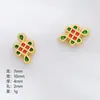 Novo Estilo Contas Espaçadoras Esmaltadas Douradas Dupla Face, Contas Azul Queimado, Materiais Manuais DIY, Acessórios para Pulseiras e Colares Atacado