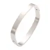 Joyería de moda europea y americana pulsera cuadrada de acero inoxidable para hombre y mujer fábrica suministro primario estilo transfronterizo al por mayor en stock