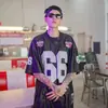 Camiseta de Manga Corta Holgada Estilo Americano para Hombre, Camiseta Deportiva Versátil de Verano, Top de Moda